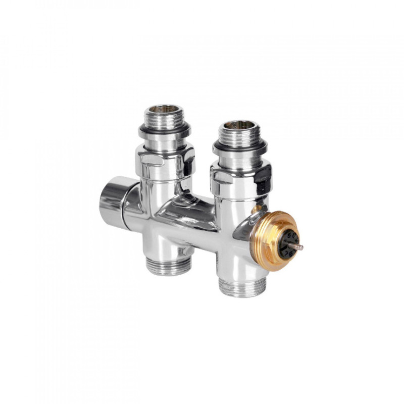 Вентиль Terma Cylinder інтегрований термостатичний прямий лівий метал хром TGZTCR013