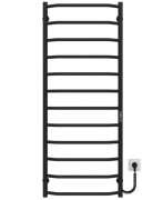 Электрический полотенцесушитель Deffi Трапеция П12 500х1300 правое подключение JD03 черный C.TR.130.50.12.E.B.R.1