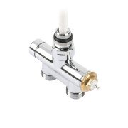 Вентиль Terma Cylinder интегрированный термостатический прямой с трубкой металл хром TGZTCR18