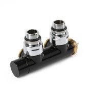 Вентиль Terma Cylinder интегрированный термостатический угловой с трубкой левый металл черный TGZTCZ001