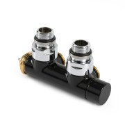 Вентиль Terma Cylinder интегрированный термостатический угловой с трубкой правый металл черный TGZTCZ002