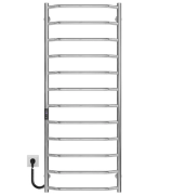 Електрична сушарка для рушників Deffi Трапеція П12 500х1300 ліве підключення JD03 хром C.TR.130.50.12.E.C.L.1