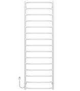 Электрический полотенцесушитель Deffi Трапеция П15 500х1600 левое подключение белый C.TR.160.50.15.E.W.L.5