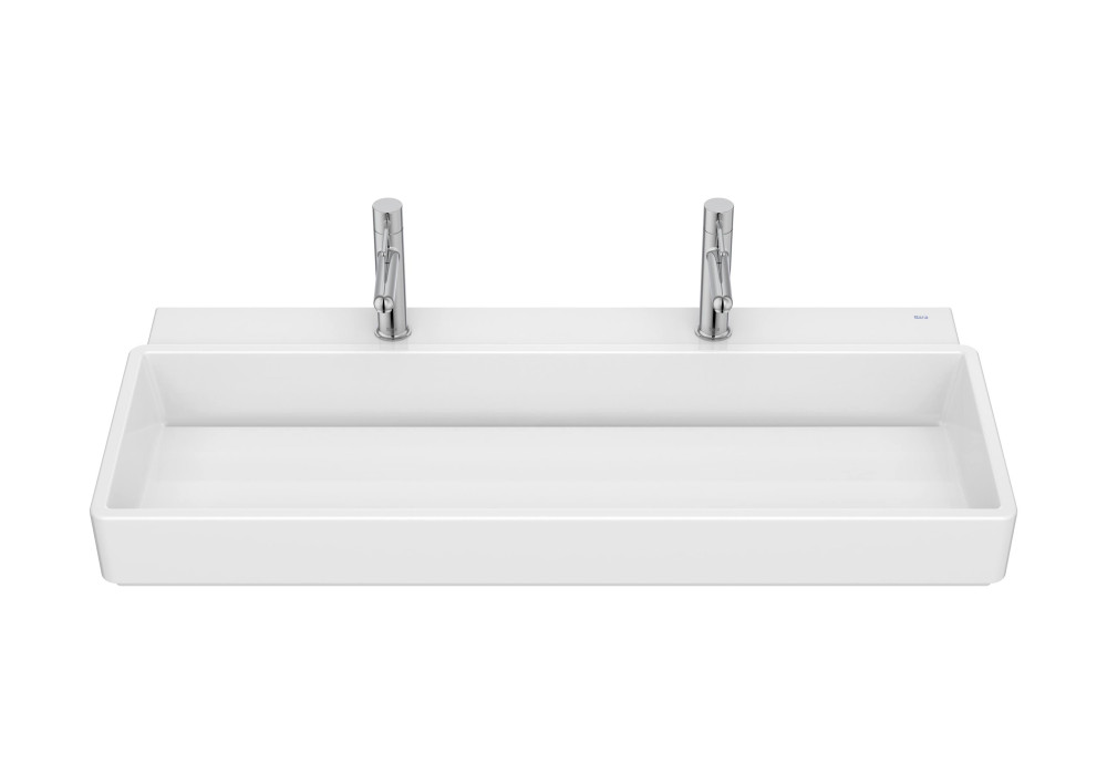 Раковина для ванної Roca Tura 100х43 см сантехнічна кераміка Supraglaze білий A327699S00
