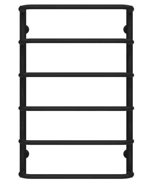 Полотенцесушитель водяной Deffi Стандарт П6 400х800 боковое левое подключение черный C.SS.80.40.6.B.B
