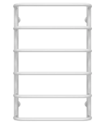 Полотенцесушитель водяной Deffi Стандарт П6 400х800 боковое правое подключение белый C.SS.80.40.6.W.C