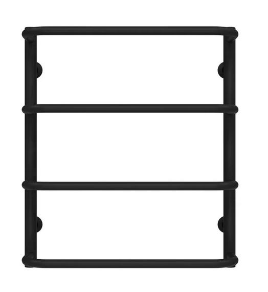 Сушка для рушників водяна Deffi Стандарт П4 500х600 бічне ліве підключення чорний C.SS.60.50.4.B.B