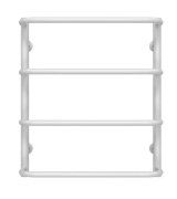 Сушка для рушників водяна Deffi Стандарт П4 500х600 бічне праве підключення білий C.SS.60.50.4.W.C