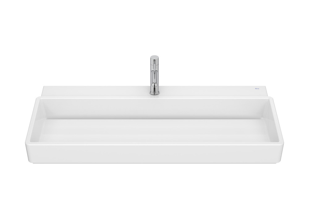 Раковина для ванной Roca Tura 100х43 см сантехническая керамика Supraglaze белый A327698S00