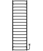 Электрический полотенцесушитель Deffi Трапеция П17 500х1800 правое подключение JD03 черный C.TR.180.50.17.E.B.R.1