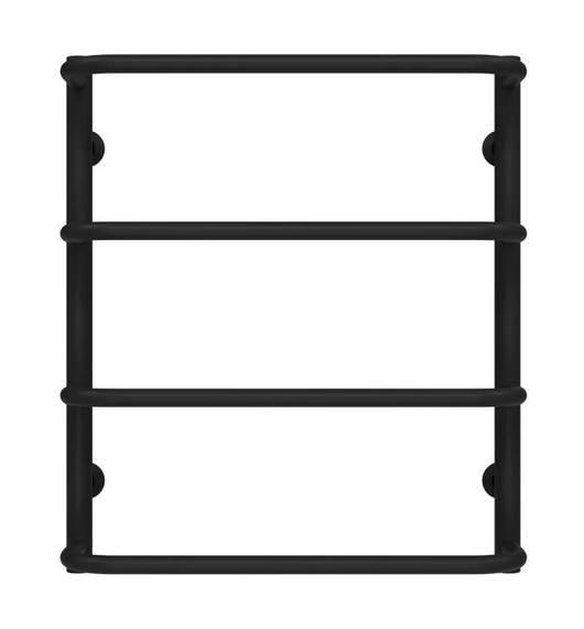 Полотенцесушитель водяной Deffi Стандарт П4 400х600 боковое правое подключение черный C.SS.60.40.4.B.C