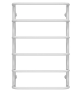 Сушка для рушників водяна Deffi Стандарт П6 400х800 бічне ліве підключення білий C.SS.80.40.6.W.B