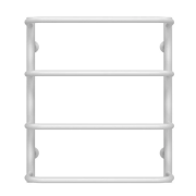 Полотенцесушитель водяной Deffi Стандарт П4 500х600 боковое левое подключение белый C.SS.60.50.4.W.B