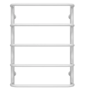 Полотенцесушитель водяной Deffi Стандарт П5 500х700 боковое правое подключение белый C.SS.70.50.5.W.C