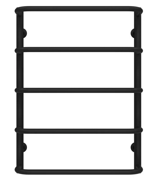 Полотенцесушитель водяной Deffi Стандарт П5 500х700 боковое правое подключение черный C.SS.70.50.5.B.C