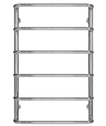 Сушка для рушників водяна Deffi Стандарт П6 500х800 нижнє підключення хром C.SS.80.50.6.C.A