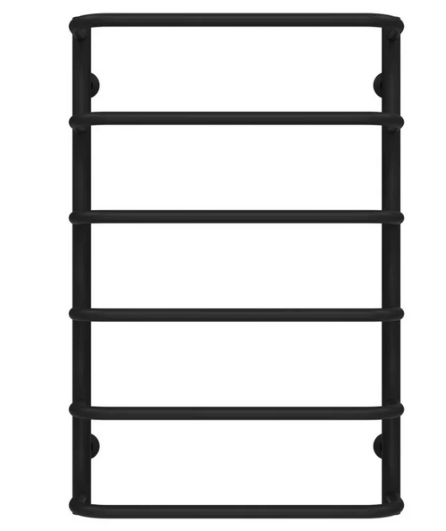 Полотенцесушитель водяной Deffi Стандарт П6 500х800 нижнее подключение черный C.SS.80.50.6.B.A
