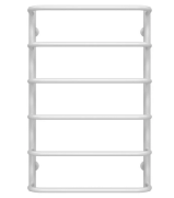 Полотенцесушитель водяной Deffi Стандарт П6 500х800 боковое левое подключение белый C.SS.80.50.6.W.B