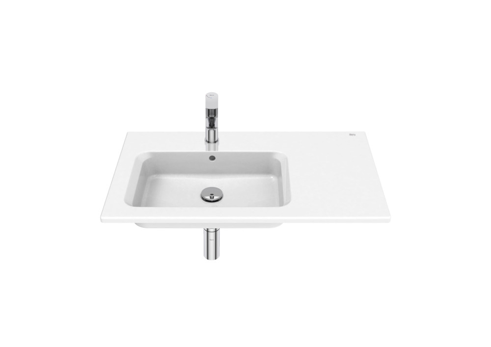 Раковина для ванной Roca Gap Pro Slim 80х46 см сантехническая керамика белый A3279A6000