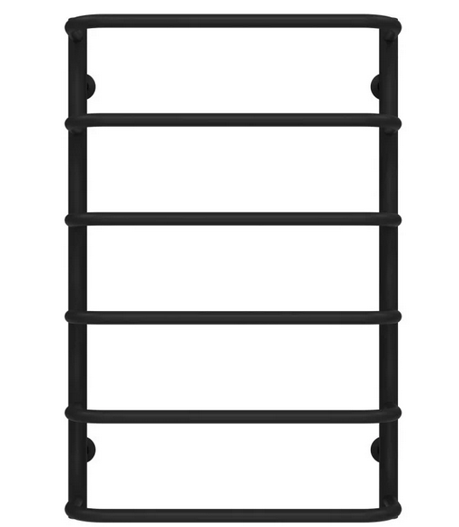 Полотенцесушитель водяной Deffi Стандарт П6 500х800 боковое левое подключение черный C.SS.80.50.6.B.B