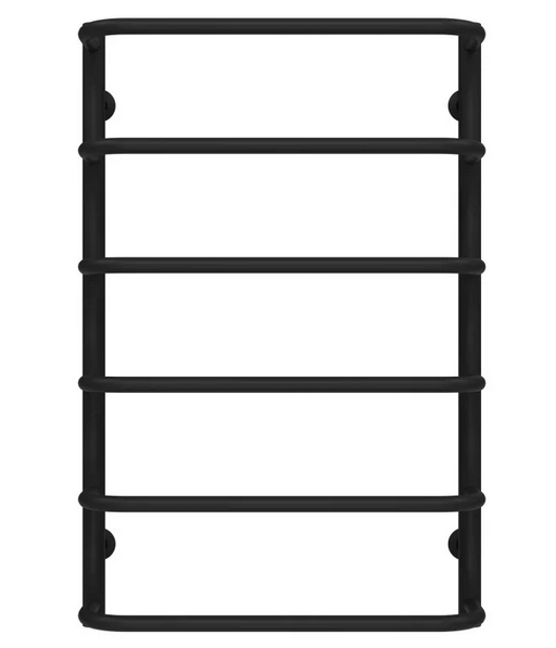 Сушка для рушників водяна Deffi Стандарт П6 500х800 бічне праве підключення чорний C.SS.80.50.6.B.C