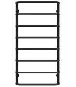 Полотенцесушитель водяной Deffi Стандарт П8 500х1000 боковое левое подключение черный C.SS.100.50.8.B.B