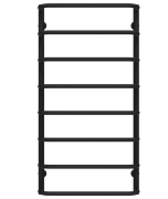 Полотенцесушитель водяной Deffi Стандарт П8 500х1000 боковое правое подключение черный C.SS.100.50.8.B.C