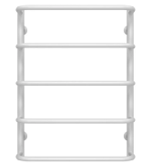 Полотенцесушитель водяной Deffi Стандарт П5 500х700 нижнее подключение белый C.SS.70.50.5.W.A