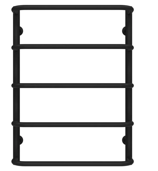 Полотенцесушитель водяной Deffi Стандарт П5 500х700 нижнее подключение черный C.SS.70.50.5.B.A