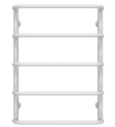 Полотенцесушитель водяной Deffi Стандарт П5 500х700 боковое левое подключение белый C.SS.70.50.5.W.B