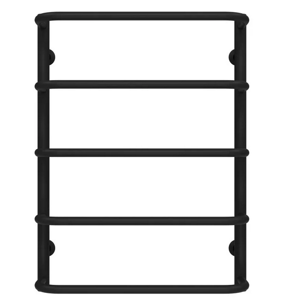 Полотенцесушитель водяной Deffi Стандарт П5 500х700 боковое левое подключение черный C.SS.70.50.5.B.B