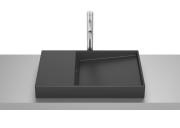 Раковина для ванной Roca Horizon Dash 60х38 см сантехническая керамика черный матовый A32727908B