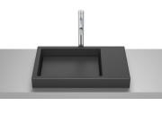 Раковина для ванної Roca Horizon Skyline 60х38 см сантехнічна кераміка чорний матовий A32727508B