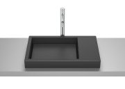 Раковина для ванної Roca Horizon Skyline 60х38 см сантехнічна кераміка чорний матовий A32727508B