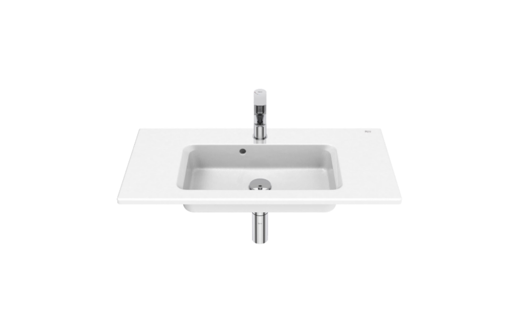 Раковина для ванной Roca Gap Pro Slim Compacto 80х38 см сантехническая керамика белый A3279AA000