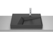 Раковина для ванной Roca Horizon Geometric 60х42 см сантехническая керамика черный матовый A32727608B