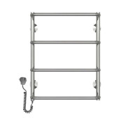 Електрична сушарка для рушників Deffi Стандарт П4 400х600 ліве підключення хром C.SS.60.40.4.E.C.L.5