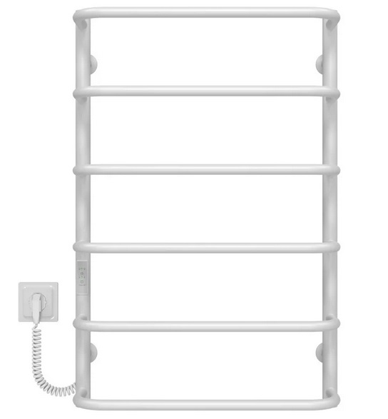 Электрический полотенцесушитель Deffi Стандарт П6 400х800 левое подключение WD03 белый C.SS.80.40.6.E.W.L.3