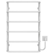 Электрический полотенцесушитель Deffi Стандарт П6 400х800 правое подключение WD03 белый C.SS.80.40.6.E.W.R.3