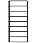 Полотенцесушитель водяной Deffi Стандарт П9 500х1100 боковое левое подключение черный C.SS.110.50.9.B.B