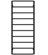 Полотенцесушитель водяной Deffi Стандарт П10 500х1200 нижнее подключение черный C.SS.120.50.10.B.A