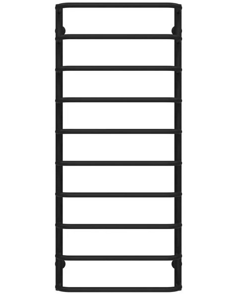 Полотенцесушитель водяной Deffi Стандарт П10 500х1200 боковое правое подключение черный C.SS.120.50.10.B.C