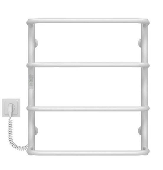 Электрический полотенцесушитель Deffi Стандарт П4 400х600 левое подключение WD03 белый C.SS.60.40.4.E.W.L.3