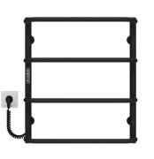 Электрический полотенцесушитель Deffi Стандарт П4 400х600 левое подключение JD03 черный C.SS.60.40.4.E.B.L.1