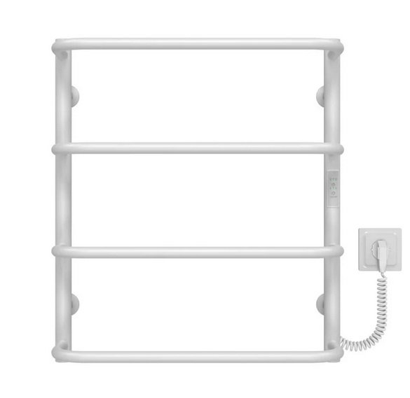 Електричний сушка для рушників Deffi Стандарт П4 400х600 праве підключення WD03 білий C.SS.60.40.4.E.W.R