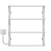 Электрический полотенцесушитель Deffi Стандарт П4 500х600 левое подключение WD03 белый C.SS.60.50.4.E.W.L.3