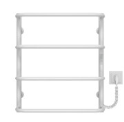 Электрический полотенцесушитель Deffi Стандарт П4 500х600 правое подключение WD03 белый C.SS.60.50.4.E.W.R.3