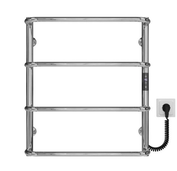 Електрична сушарка для рушників Deffi Стандарт П4 500х600 праве підключення JD03 хром C.SS.60.50.4.E.C.R.1