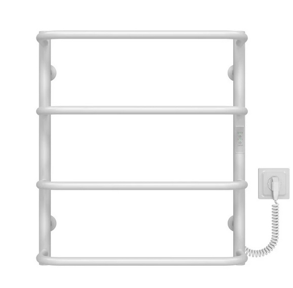 Электрический полотенцесушитель Deffi Стандарт П4 500х600 правое подключение WD03 белый C.SS.60.50.4.E.W.R.3