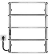 Электрический полотенцесушитель Deffi Стандарт П5 500х700 левое подключение JD03 хром C.SS.70.50.5.E.C.L.1